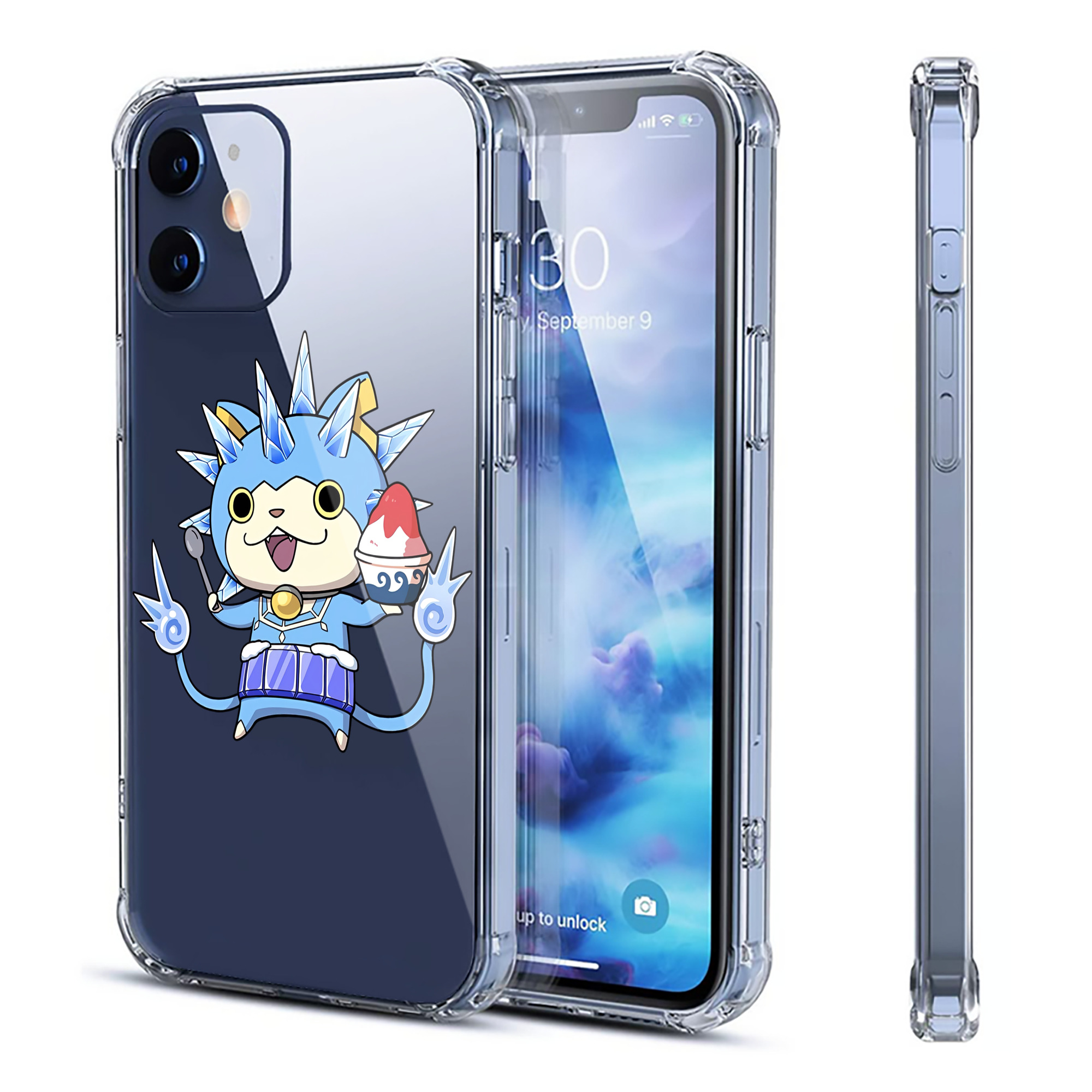 （画像用） 妖怪ウォッチ Yo-kai Watch 【iPhone 12シリーズ対応】透明スマホケース（クリアソフトケース）